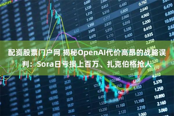 配资股票门户网 揭秘OpenAI代价高昂的战略误判：Sora日亏损上百万、扎克伯格抢人